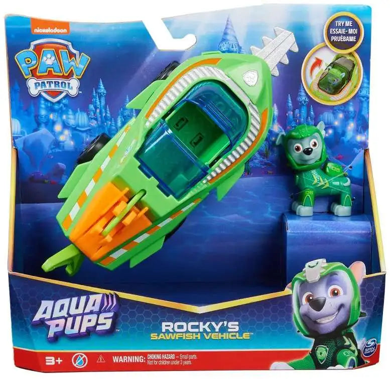 Paw Patrol Aqua Pup Vehicle Rockys Sawfish