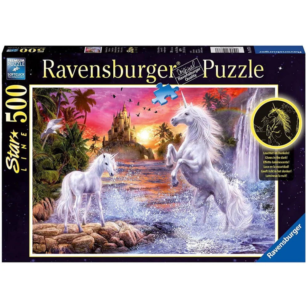 RB14873-8 Unicorns At The The River Starline 500pc Puzzle