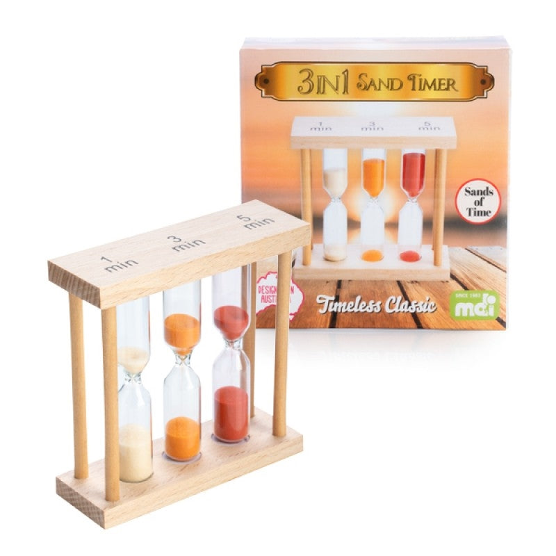 Sand Timer 3 in 1 Wood